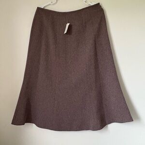 VINTAGE JOHN MEYER - Elegant Brown Women's Skirt
